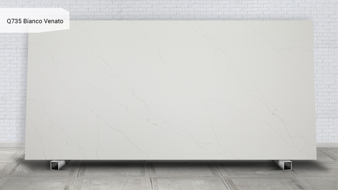 Кварц тасы Avant Quartz Q735 Bianco Venato. Фото 1