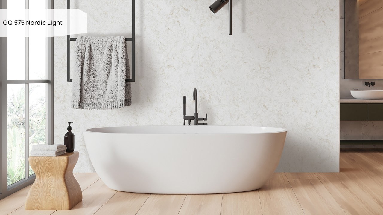 Кварцевый камень GRANDEX Quartz GQ 575 Nordic Light. Фото 2