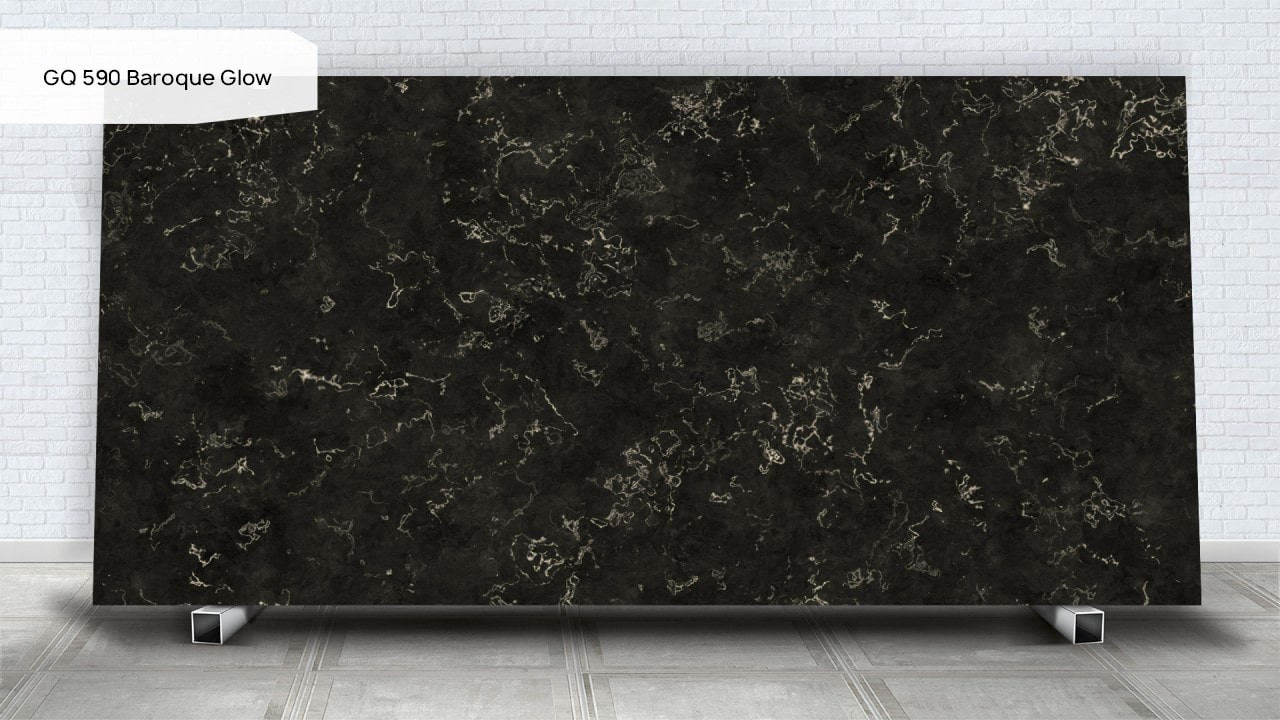 Кварцевый камень GRANDEX Quartz GQ 590 Baroque Glow. Фото 1
