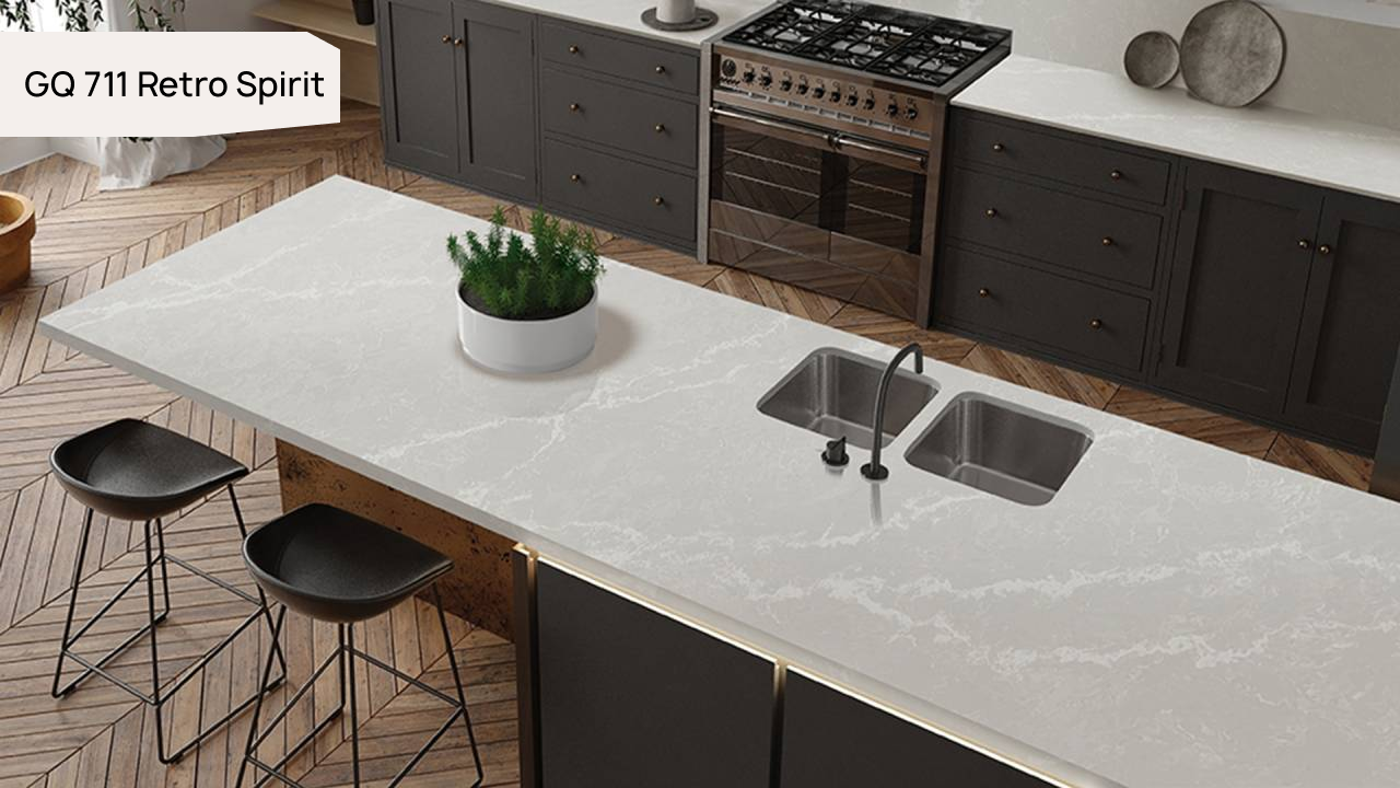 Кварцевый камень GRANDEX Quartz GQ 711 Retro Spirit. Фото 2