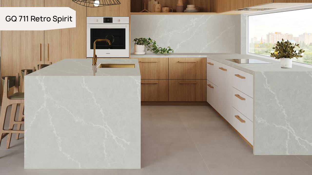 Кварцевый камень GRANDEX Quartz GQ 711 Retro Spirit. Фото 3