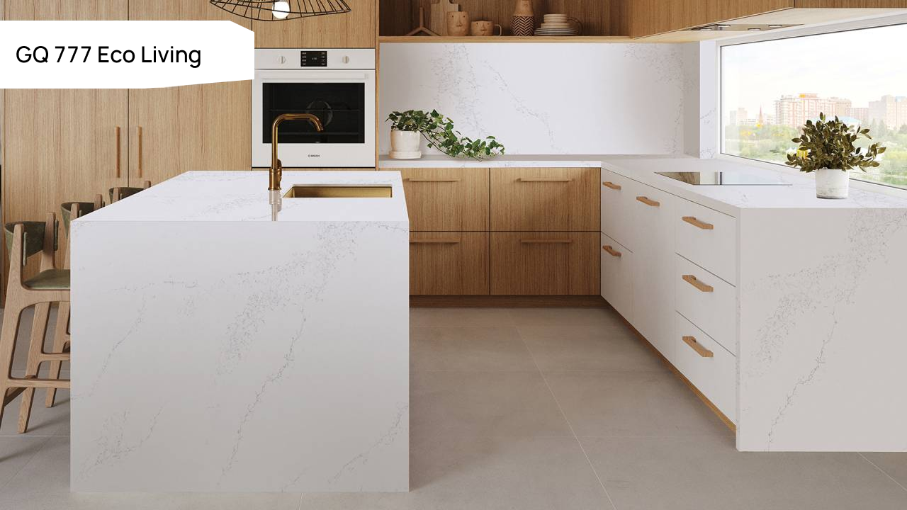 Кварцевый камень GRANDEX Quartz GQ 777 Eco Living. Фото 3