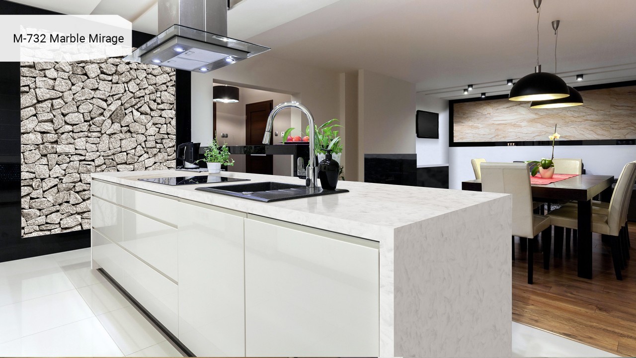 Акриловый камень GRANDEX M-732 Marble Mirage. Фото 3