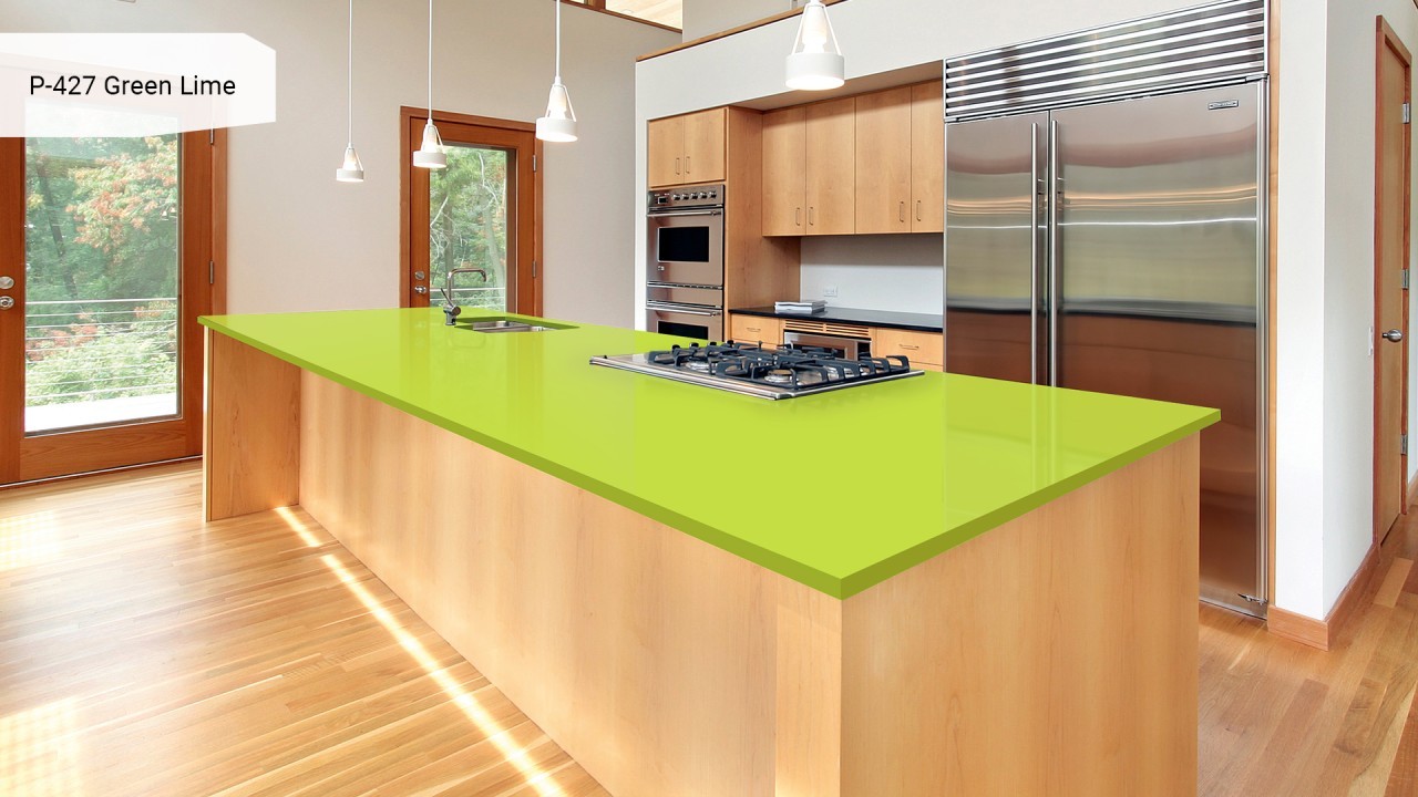 Акриловый камень GRANDEX P-427 Green Lime. Фото 4