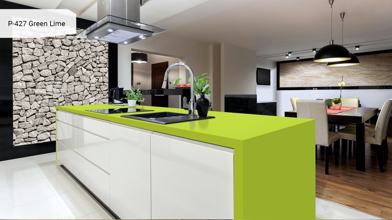 Акриловый камень GRANDEX P-427 Green Lime. Фото 3