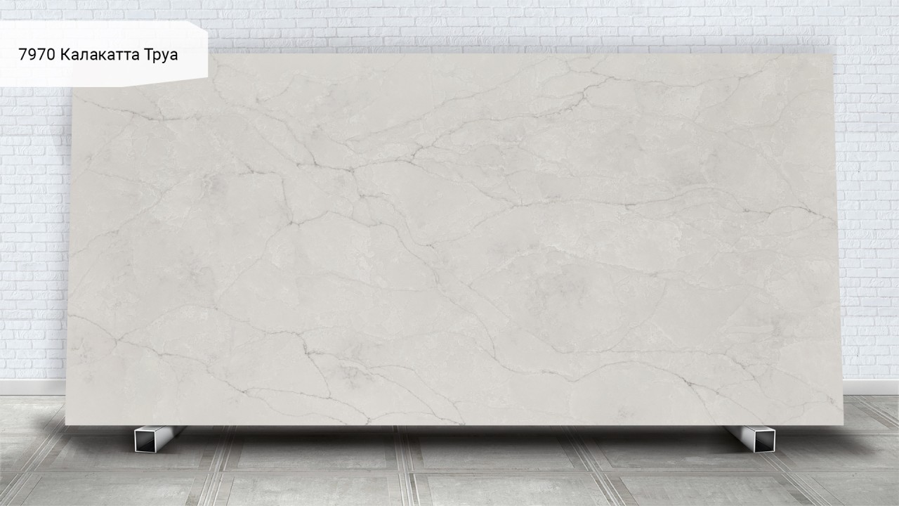 Кварцевый камень Avant Quartz 7970 Calacatta Troyes. Фото 1