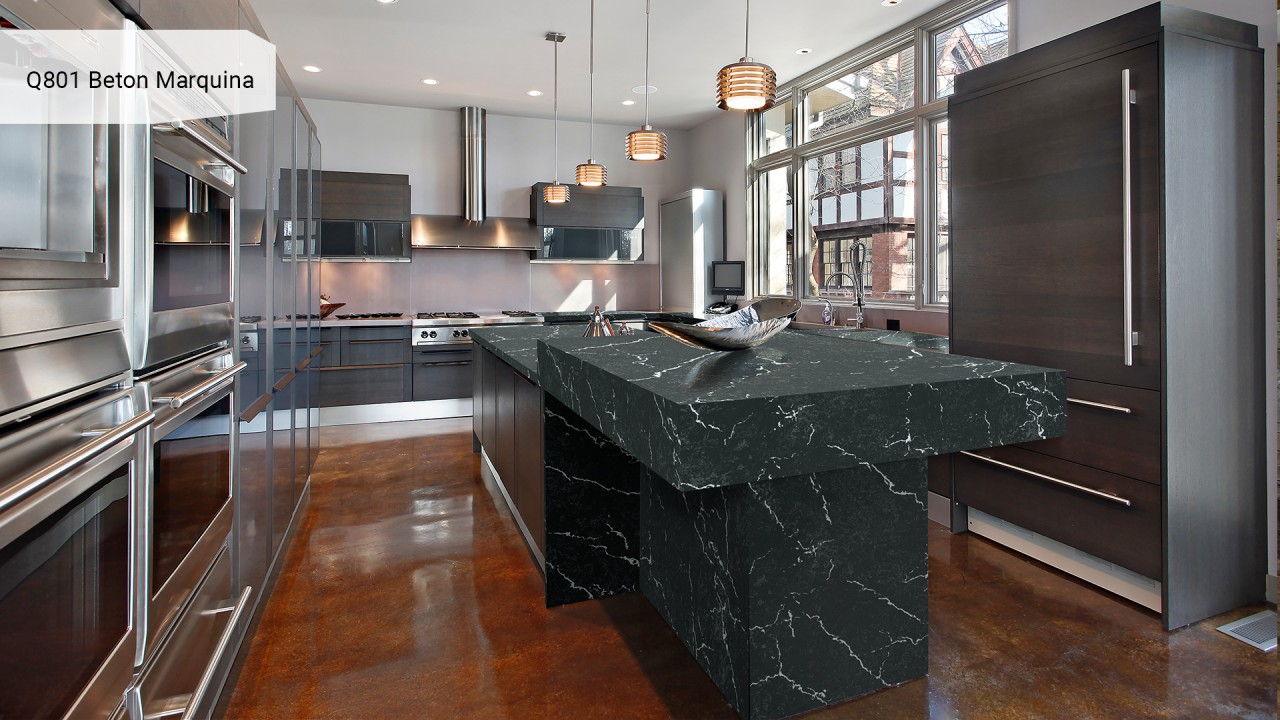 Кварцевый камень Avant Quartz Q801 Beton Marquina. Фото 3