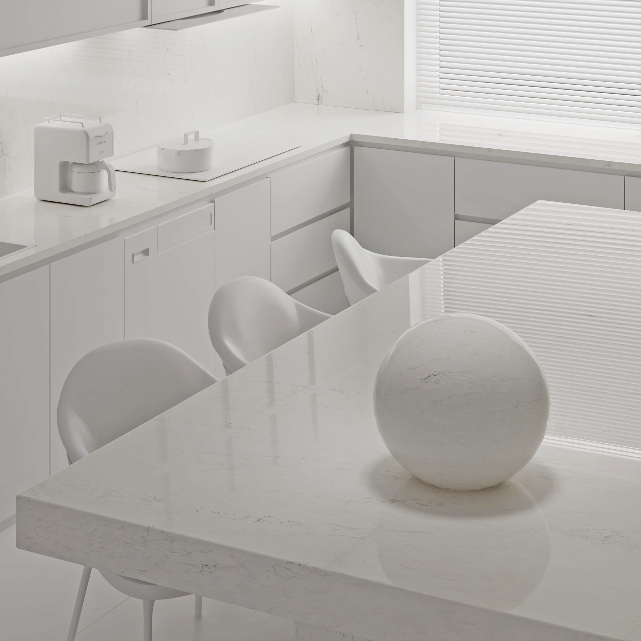 Акриловый камень Formax O-901 Carrara Charm. Фото 3