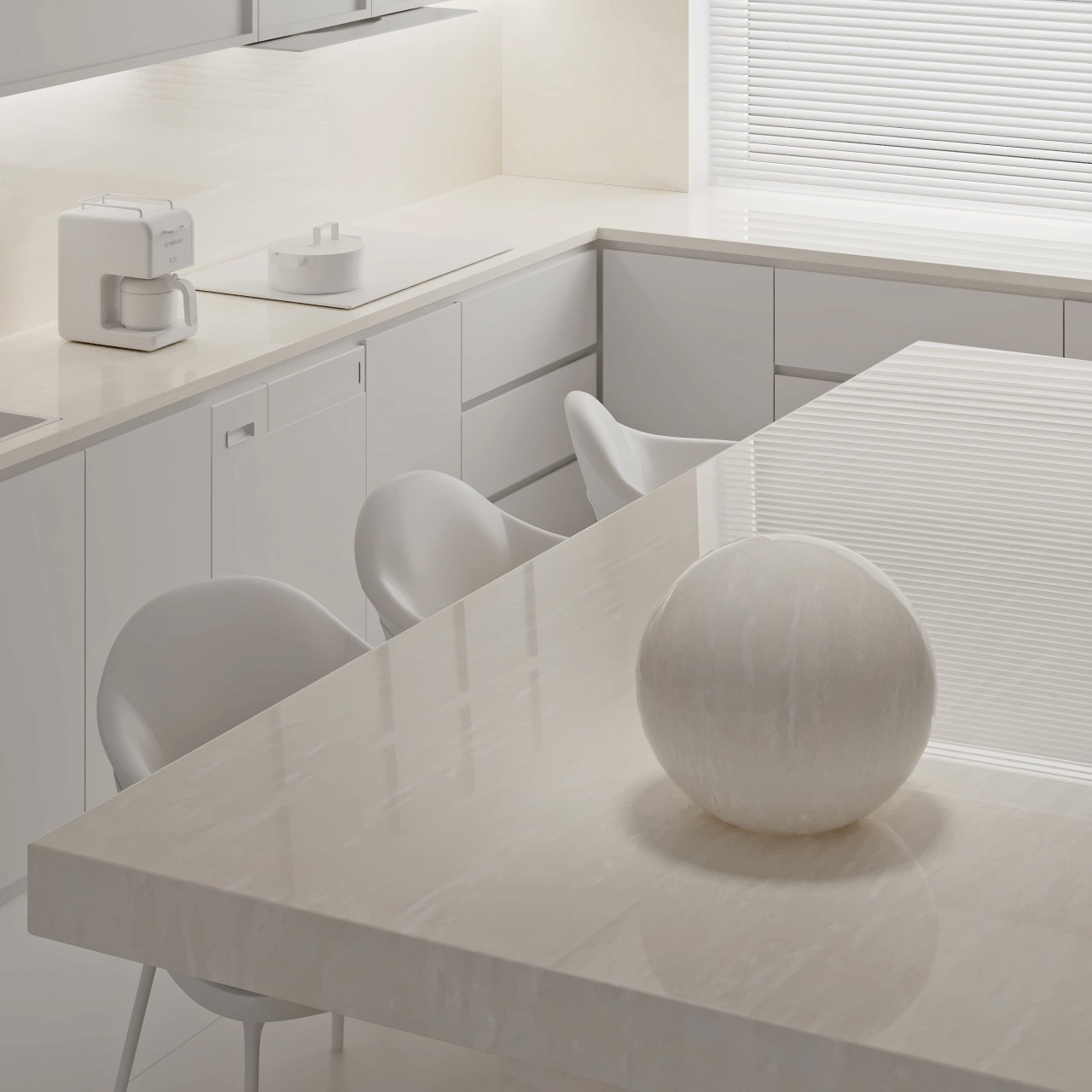 Акриловый камень Formax V-8008 Ivory Glow. Фото 3