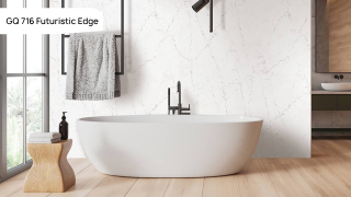Кварцевый камень GRANDEX Quartz GQ 716 Futuristic Edge. Фото 4