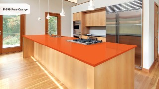 Акриловый камень GRANDEX P-199 Pure Orange. Фото 4