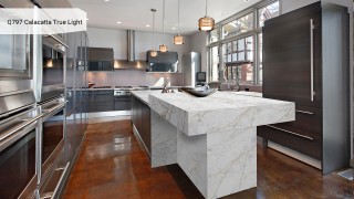 Кварц тасы Avant Quartz Q797 Calacatta True Light. Фото 3