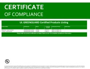 GRANDEX. Сертификат соответствия Greenguard. Фото 4