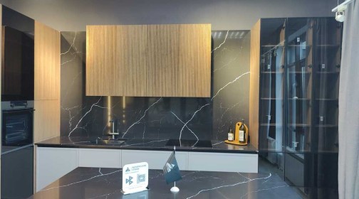 Готовое изделие. Кухня. Avant Quartz 7060 Calacatta Mont Saint-Michel
