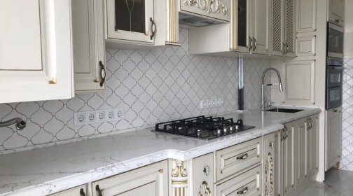 Готовое изделие. Кухня. Avant Quartz 7470 Calacatta Bearn