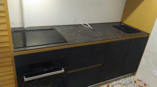 Дайын өнім. Ас үй. Caesarstone 5100 Vanilla Noir