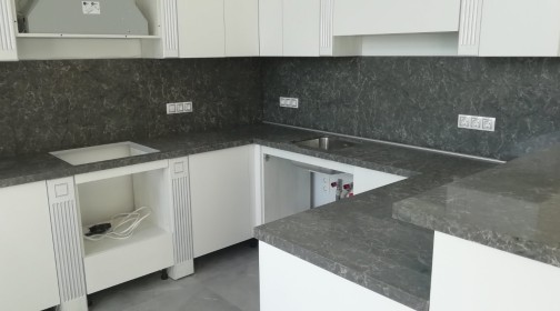 Дайын өнім. Ас үй. Caesarstone 6003 Coastal Grey