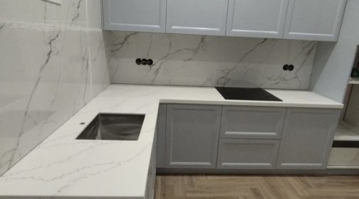Готовое изделие. Кухня. NEOMARM NM 201 Calacatta Bianco